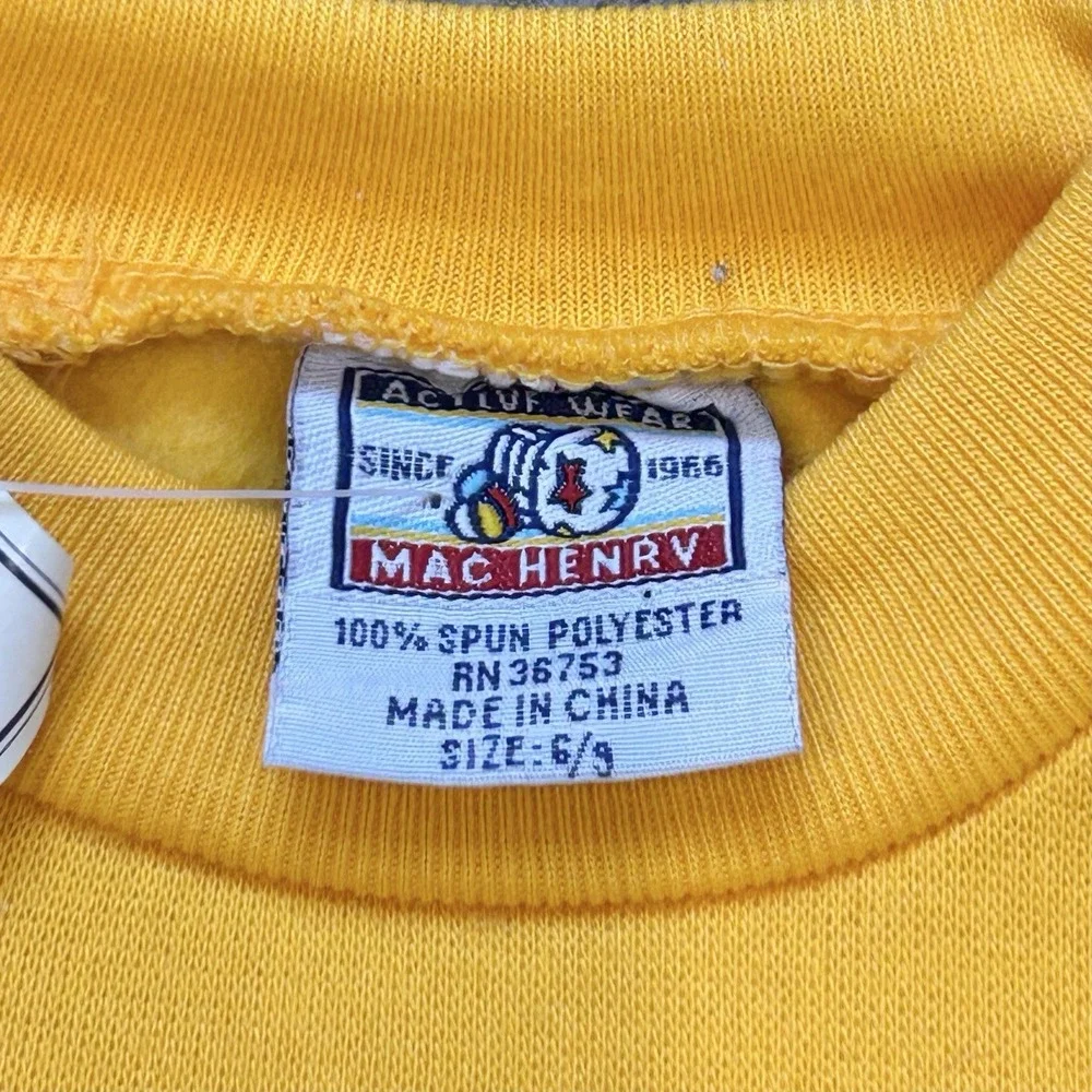 Vintage Mac Henry Infant Pullover Football Themed Sweatshirt New With Tags 6/9 M